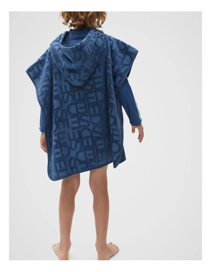 Heritage Swim Poncho in Airforce Blue image 2