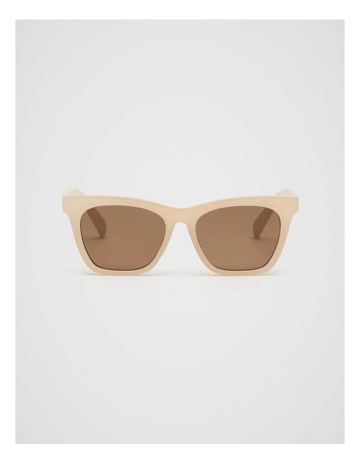 Cat Eye Sunglasses in Milk image 1