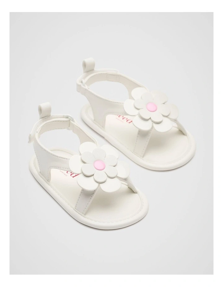 Mini Daisy Sandal in White image 1