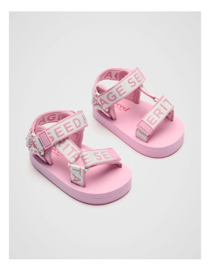 Mini Heritage Sandal in Candy Pink image 1