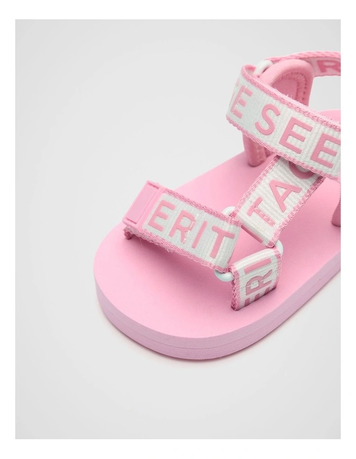 Mini Heritage Sandal in Candy Pink image 3
