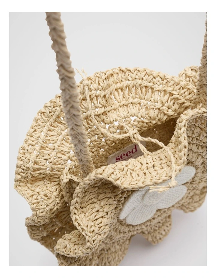 Straw Daisy Cross Body in Natural image 4