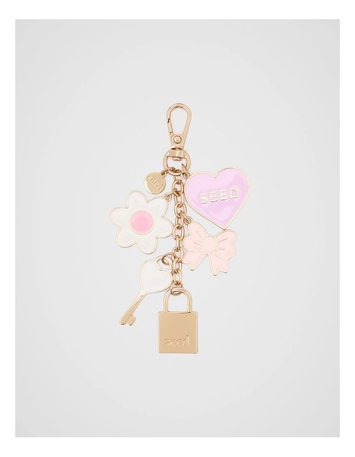 Jumble Bag Charm Chain in Multi image 1