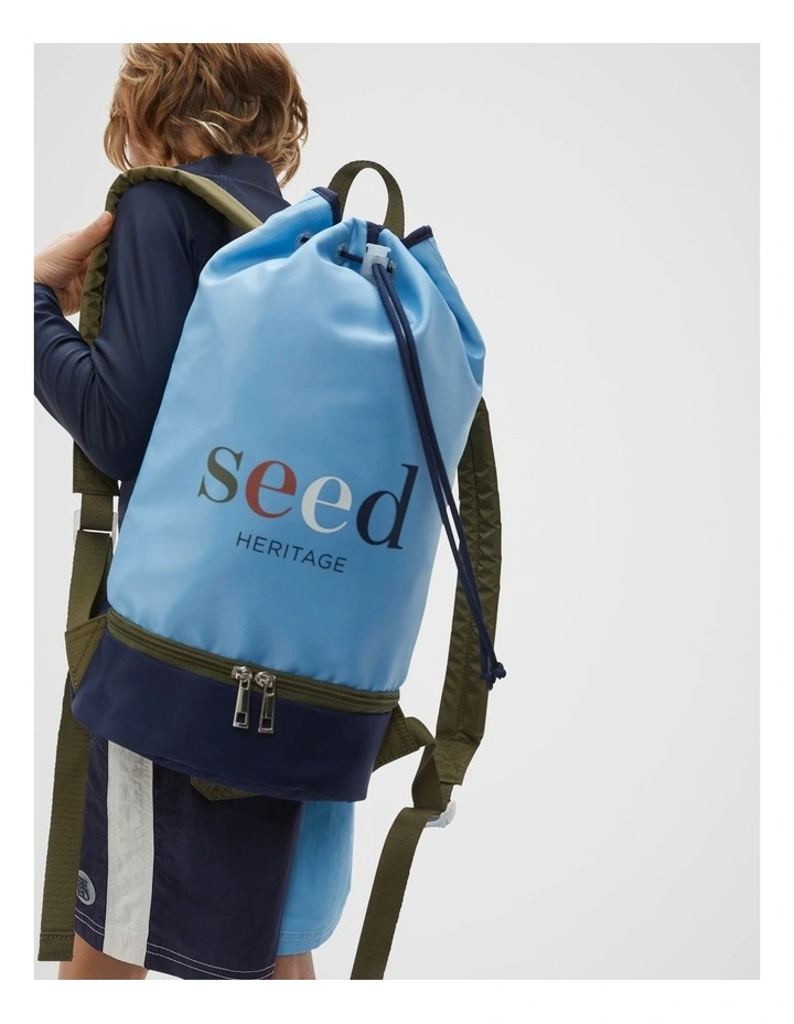 Swim Compartment Bag in Blue image 2