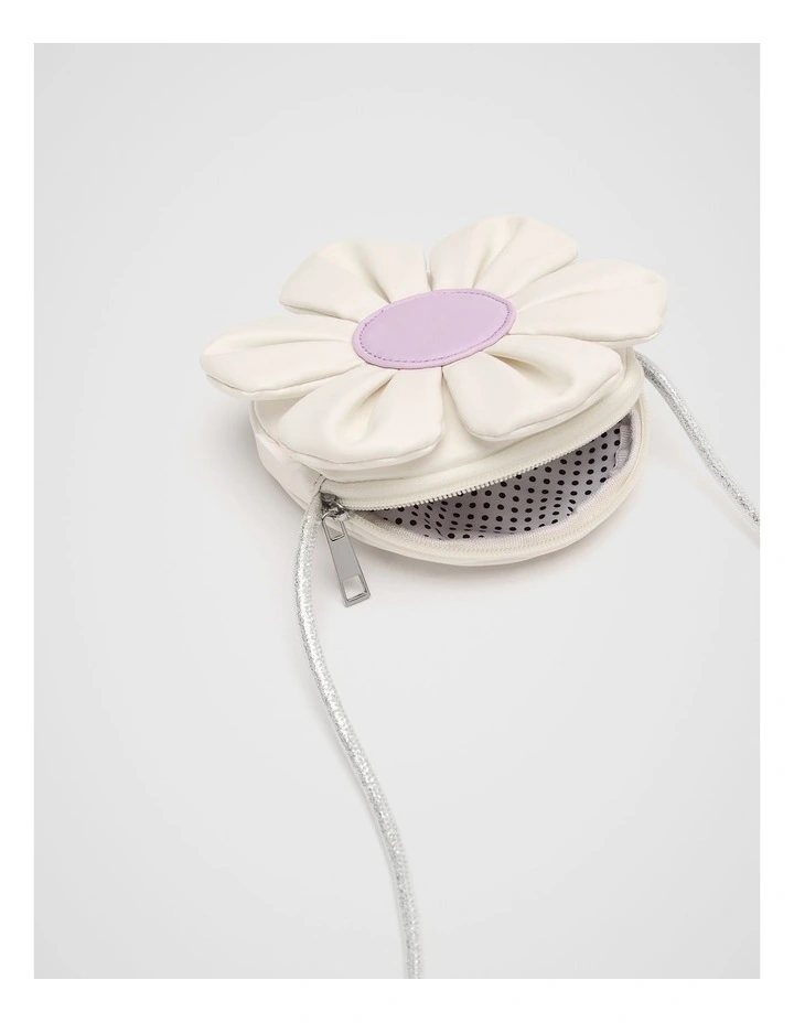 Puffy Flower Bag in Canvas image 3