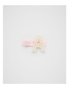 Seed Heritage A Initial Pearl Duck Clip in Multi