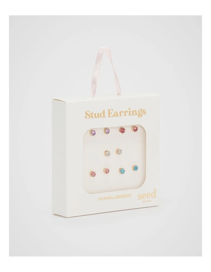 Hypoallergenic Studs in Multi image 1