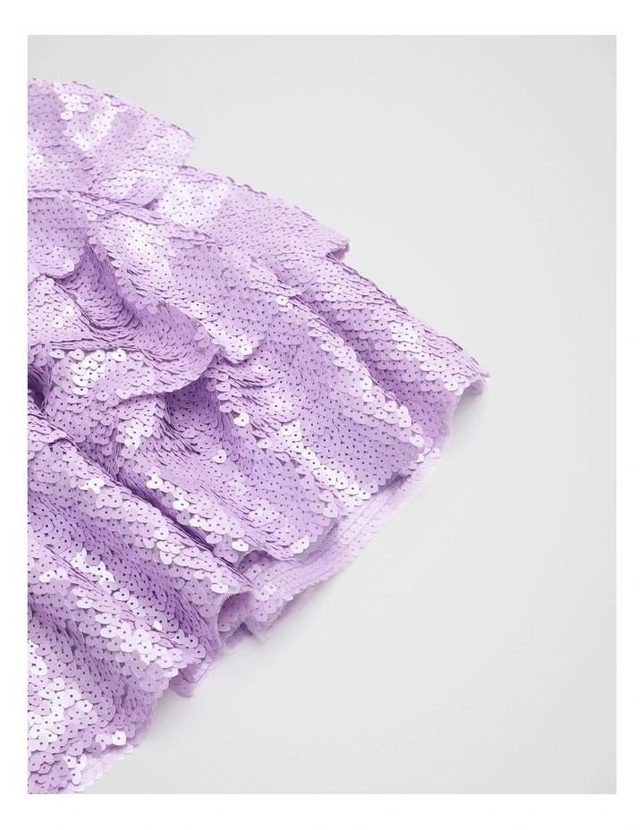 Heart Sequin Cape in Bright Orchid image 3