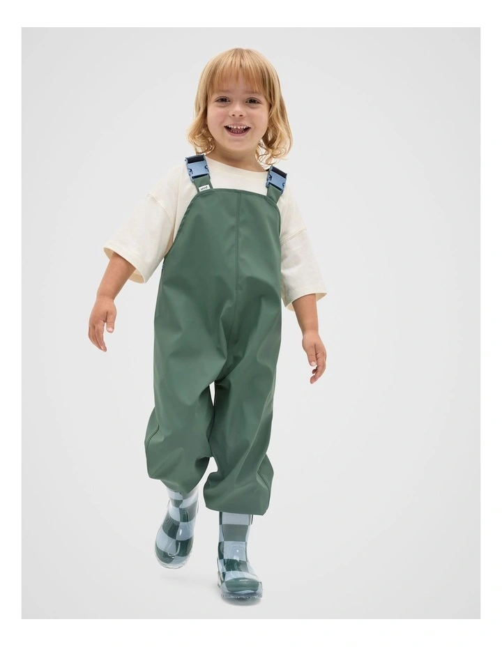 Rain Overalls in Khaki image 1