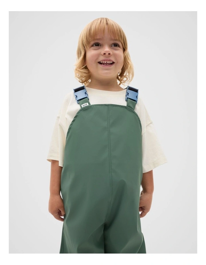Rain Overalls in Khaki image 3
