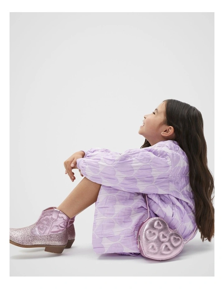 Heartburst Cowboy Boot in Pink image 2
