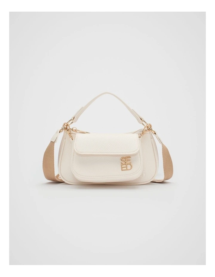 Twin Cross Body Bag in Light Cream image 1
