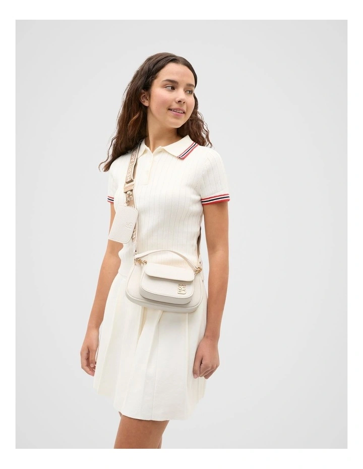 Twin Cross Body Bag in Light Cream image 2