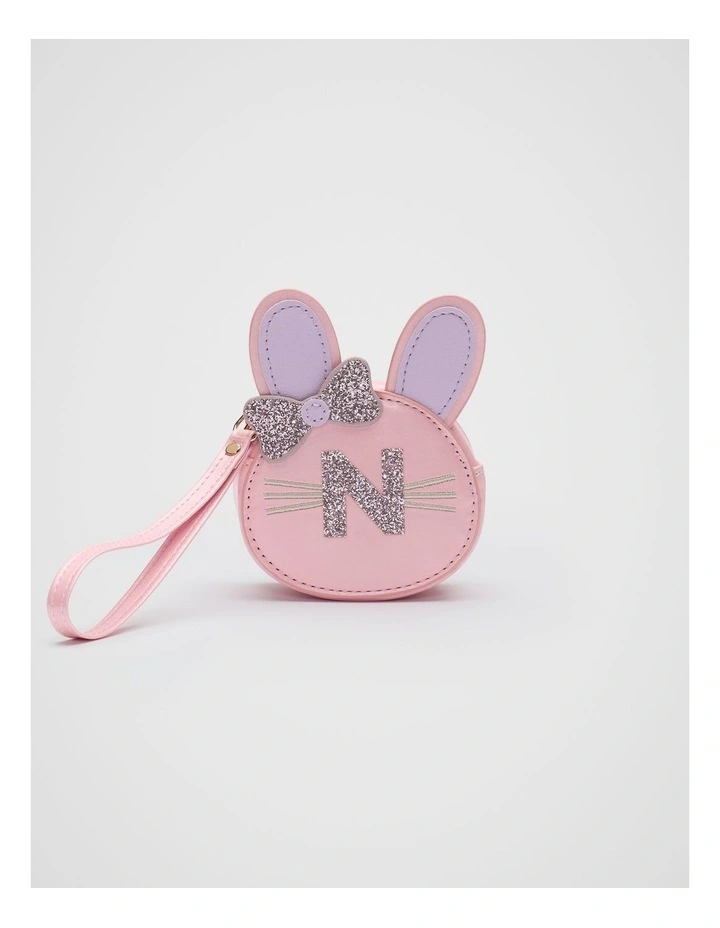 Bunny Bow Initial Purse in Multi image 1
