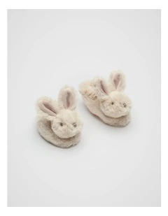 Some Bunny Loves You Booties in Beige