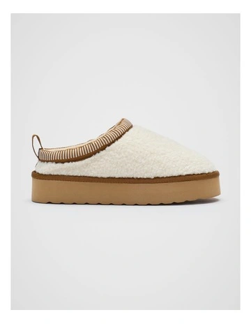 Platform Slipper in Cream