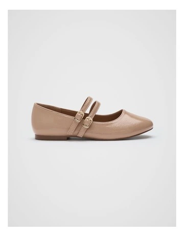 Twin Strap Ballet in Caramel