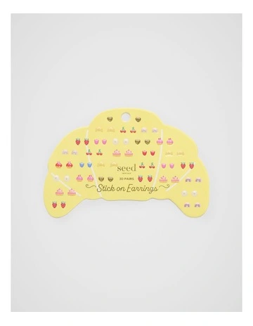 Patisserie Stick On Earrings in Multi