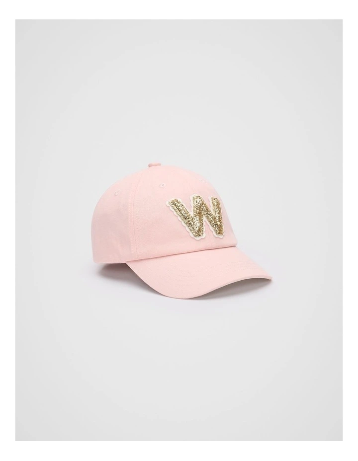 W Initial Cap in Pink image 1