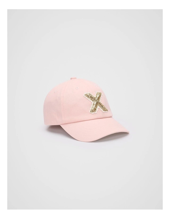 X Initial Cap in Pink image 1