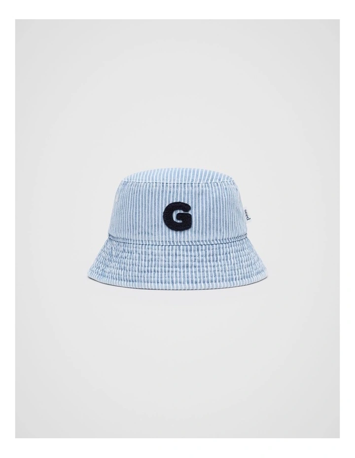 Mini Initial G Bucket Hat in Blue image 1