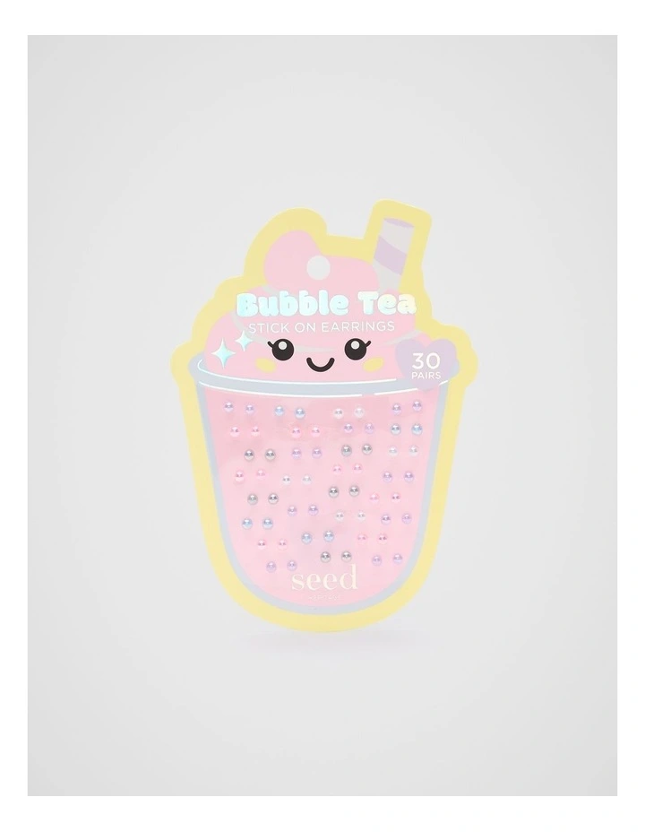 Bubble Tea Stick On Earrings image 1