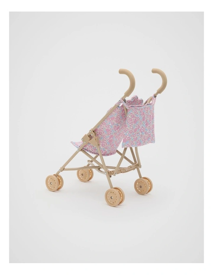 Ditsy Floral Doll Pram in Pink image 2