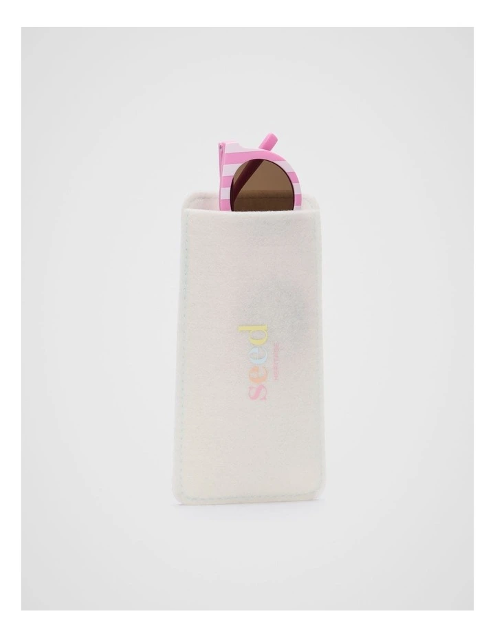 Child Stripe Sunglasses in Candy Pink image 3