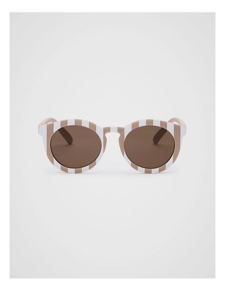 Child Stripe Sunglasses in Biscotti image 1