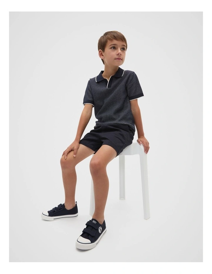 Quad Logo Sneaker in Midnight image 2