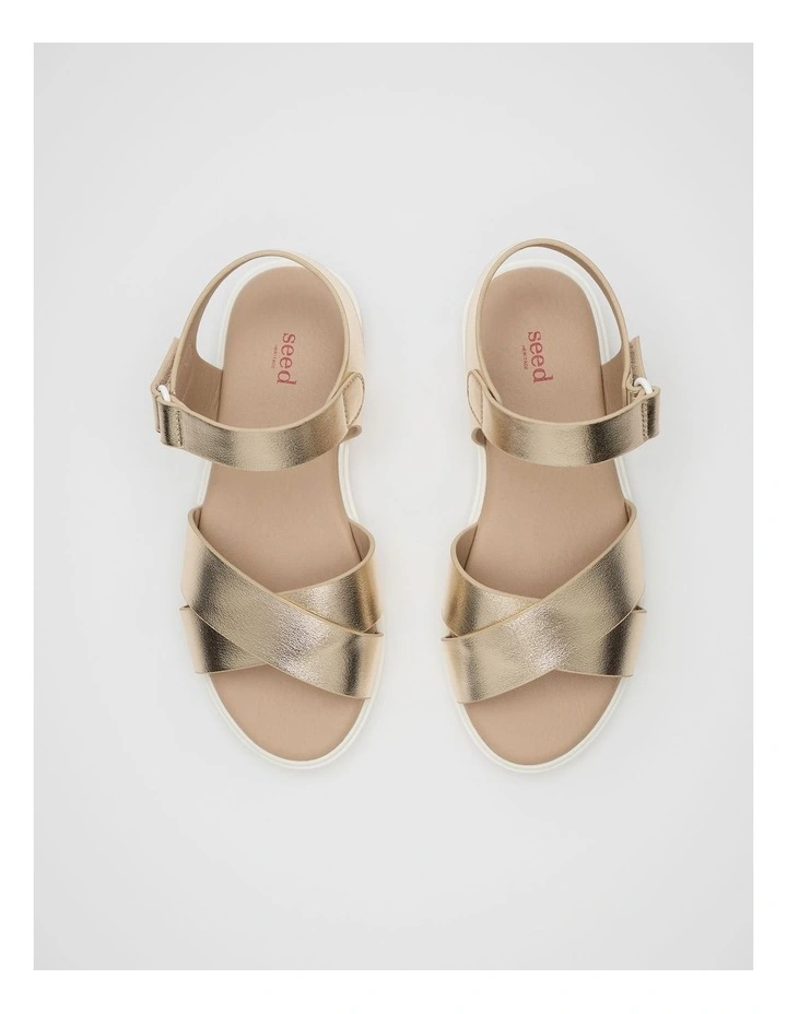Summer Sandal in Gold image 3