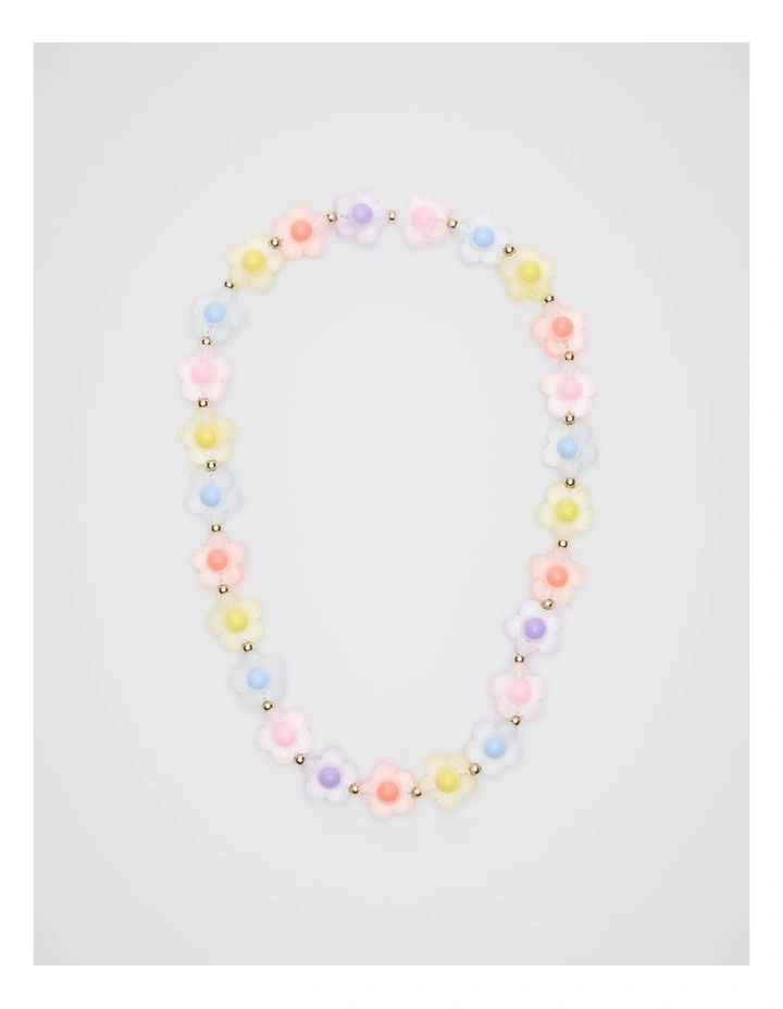Frosted Flower Elastic Necklace image 1