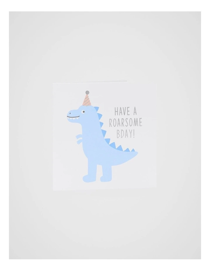 Have a Roarsome Bday Dinosaur Card image 1