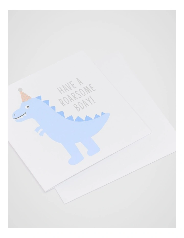 Have a Roarsome Bday Dinosaur Card image 2
