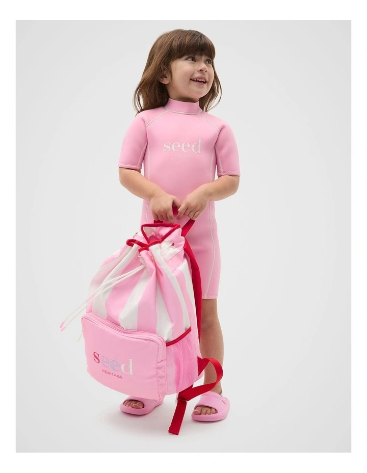 Swim Backpack in Candy Pink image 2