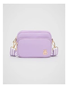 Quad Logo Cross Body Bag in Orchid Bloom