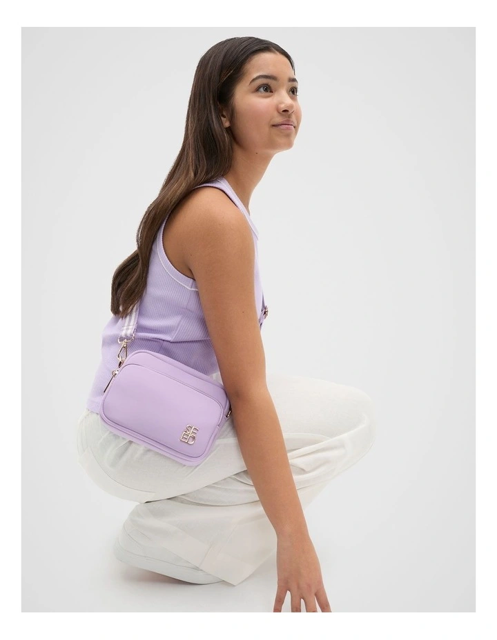 Quad Logo Cross Body Bag in Orchid Bloom image 2