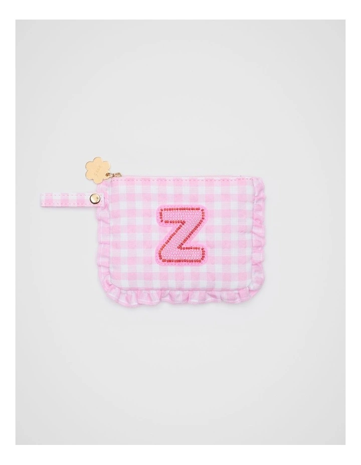 Beaded Z Initial Purse in Multi image 1