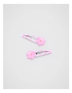Daisy Resin Snaps in Candy Pink