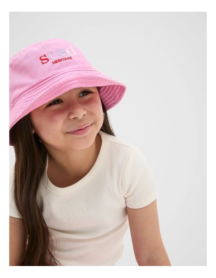 Heritage Bucket Hat in Candy Pink image 2