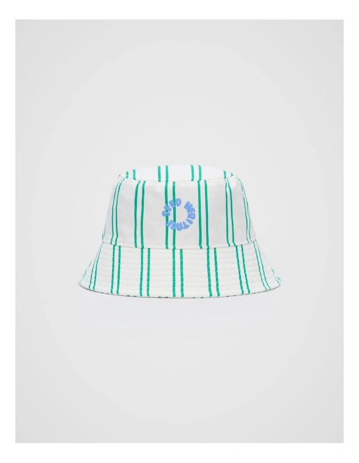 Stripe Bucket Hat in Denver Green image 1