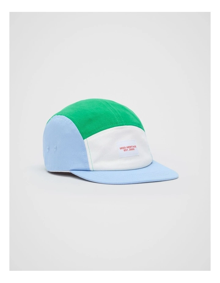 5 Panel Cap in Luna Blue image 1
