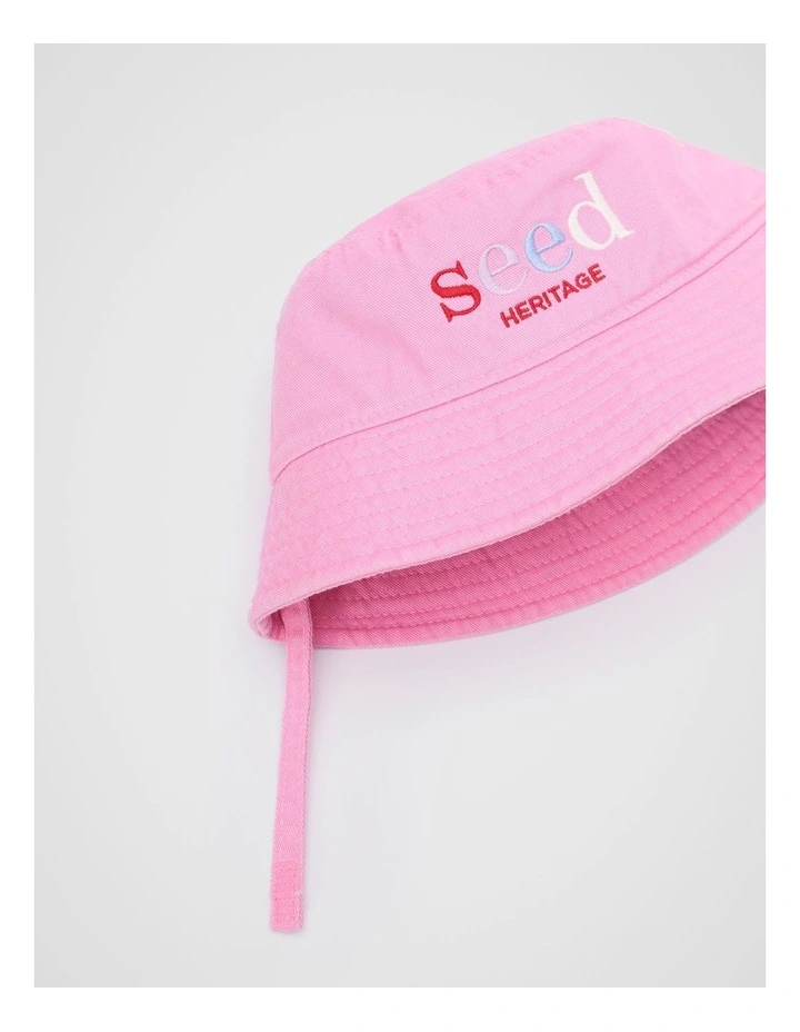 Mini Bucket Hat in Candy Pink image 2