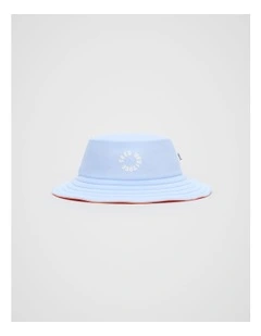 Mini Logo Swim Hat in Luna Blue