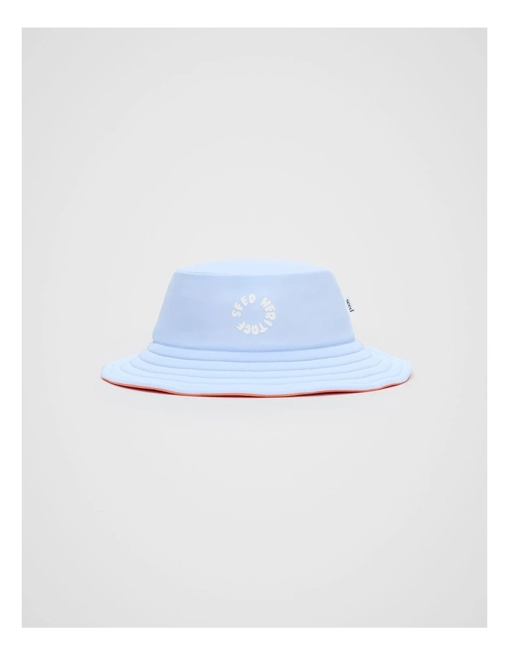 Mini Logo Swim Hat in Luna Blue image 1