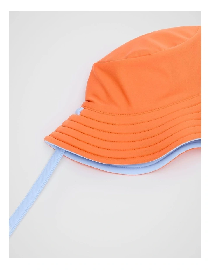 Mini Logo Swim Hat in Luna Blue image 2
