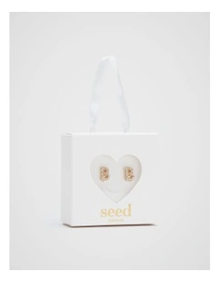 Initial Clip On Earrings - B