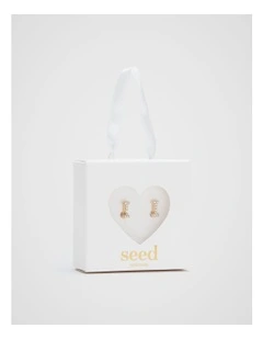Initial Clip On Earrings - I