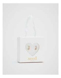 Initial Clip On Earrings - J
