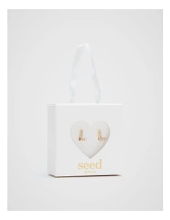 Initial Clip On Earrings - L